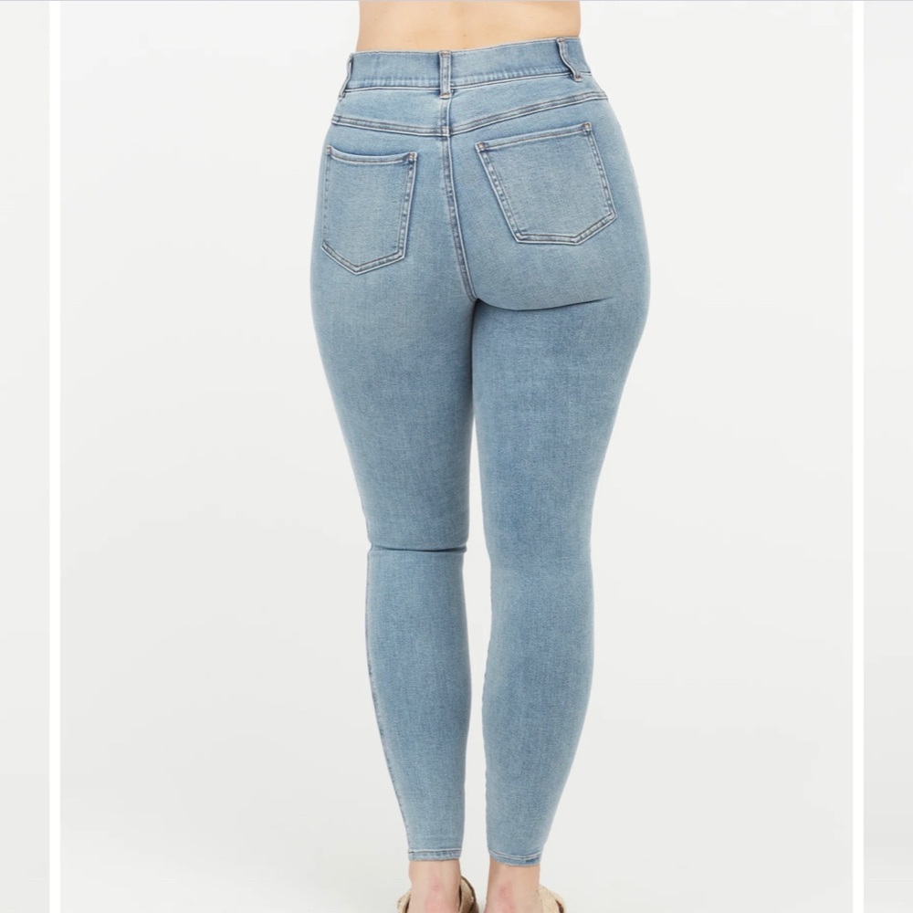 Spanx, ankle skinny jeans